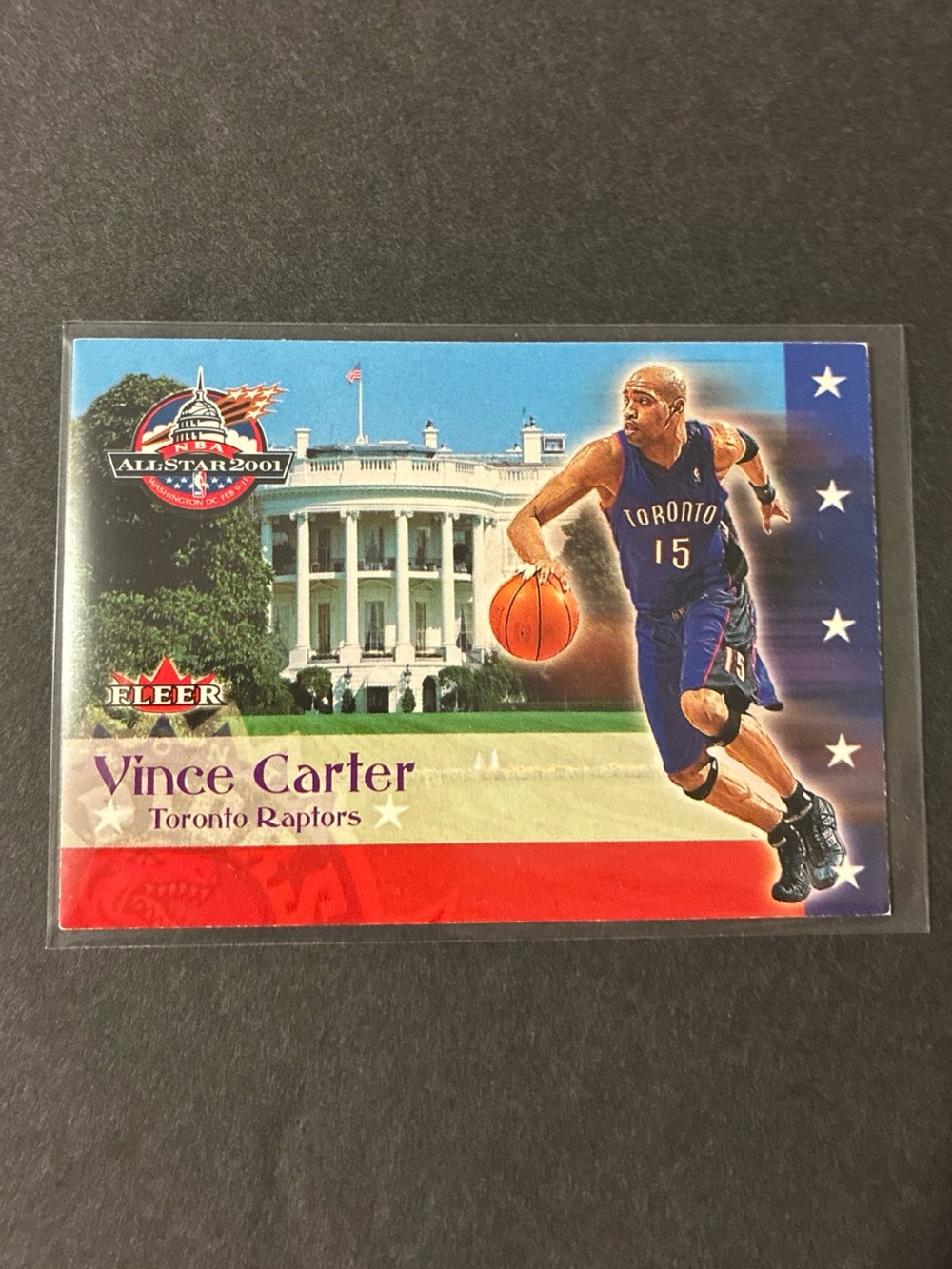 2001 NBA All-Star Game Washington #1 Vince Carter Raptors Base Card